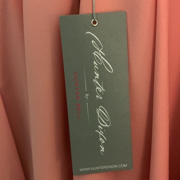 NWT Hunter Dixon Peach Wedding Guest Dress 👗 - Picture 2 of 4